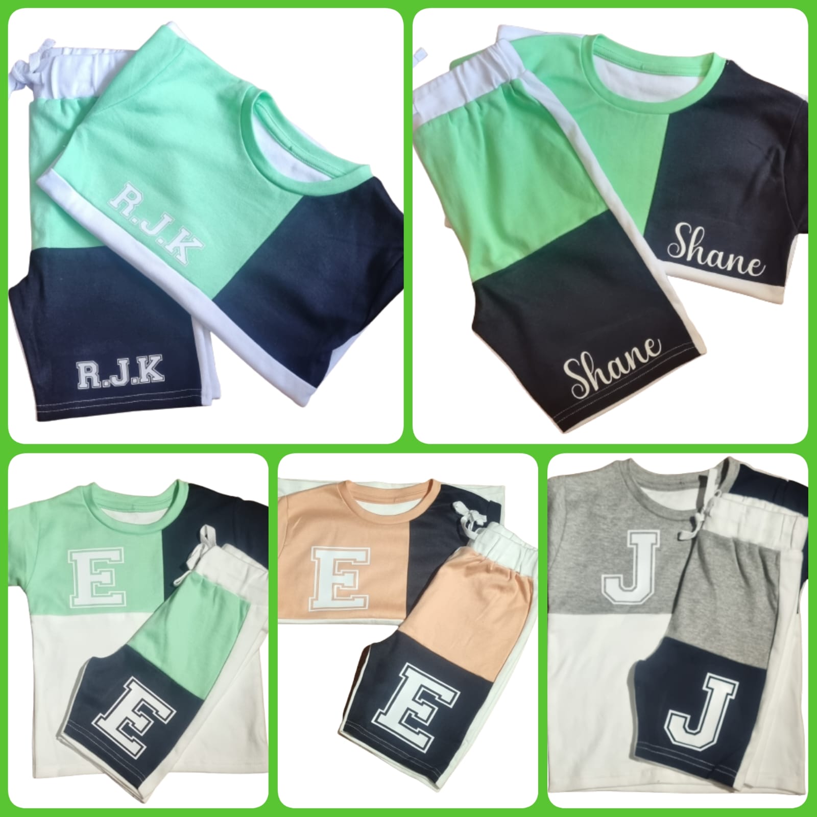 Block Short Set (Can Be Personalised)