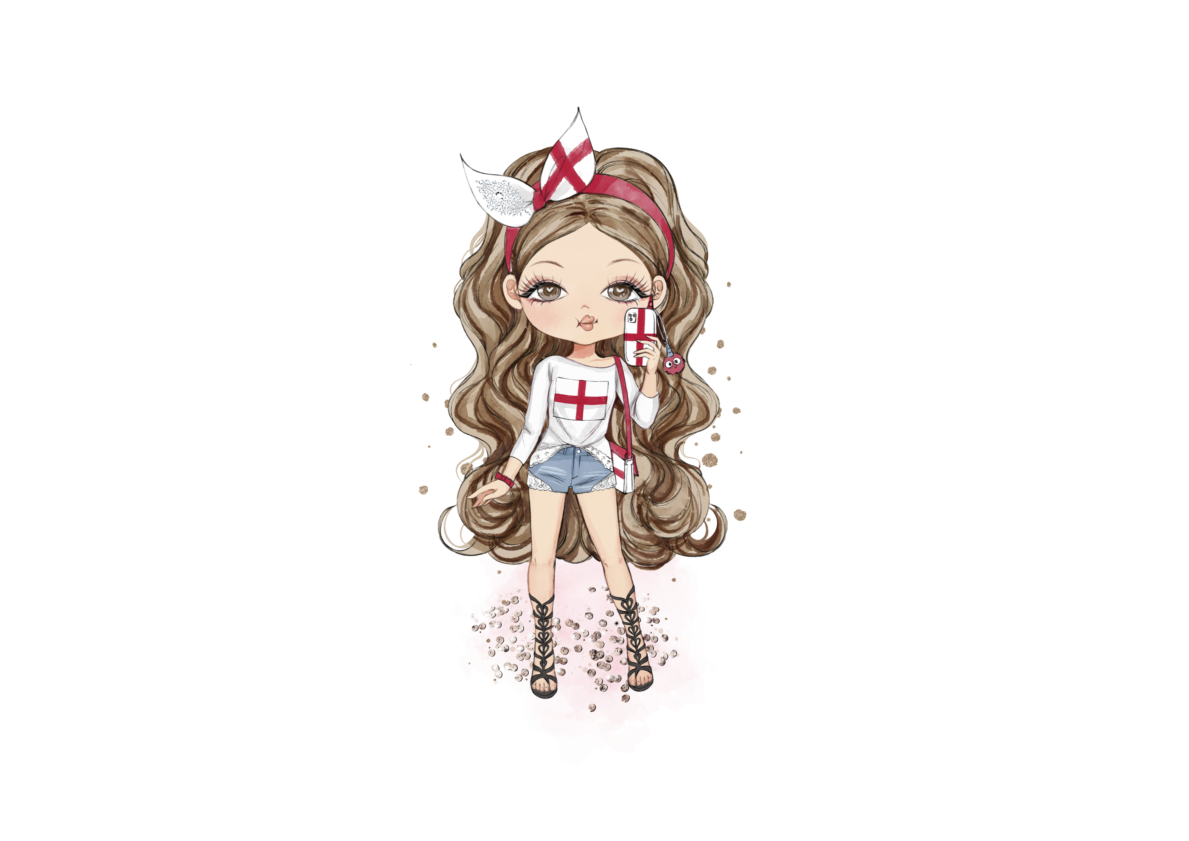 England Girl  T-shirt